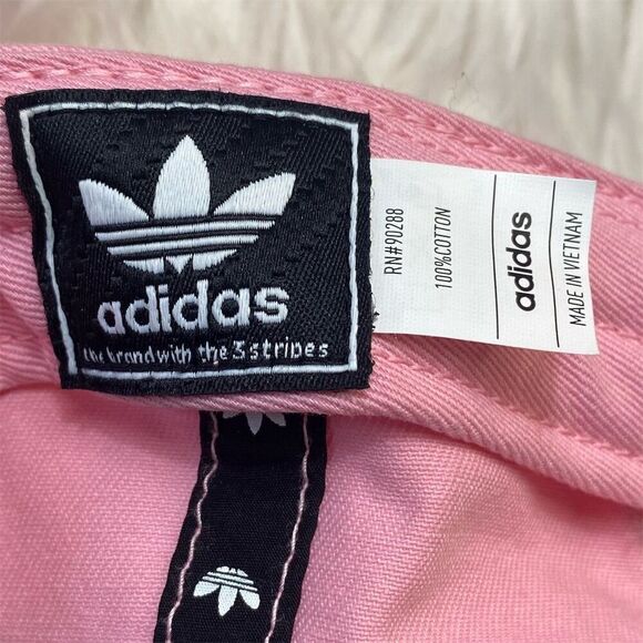 Adidas Originals Women's Pink Trefoil Strapback Hat Adjustable Casual - Picture 7 of 10